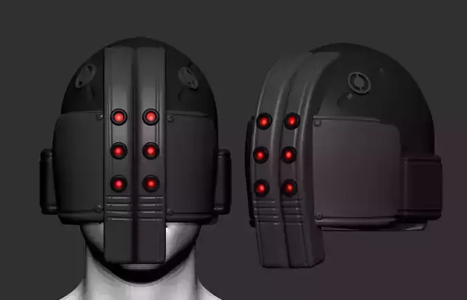 helmet high poly sculpt 3d printable 3D model