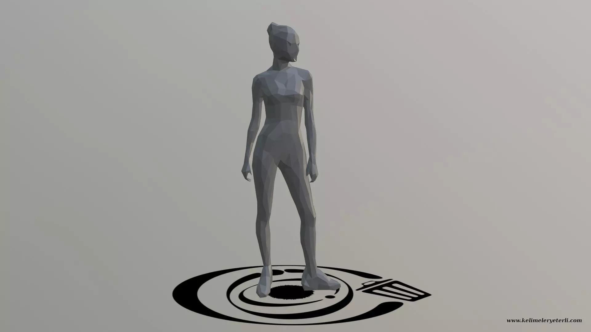 Human 051 LP R Low-poly 3D model_0