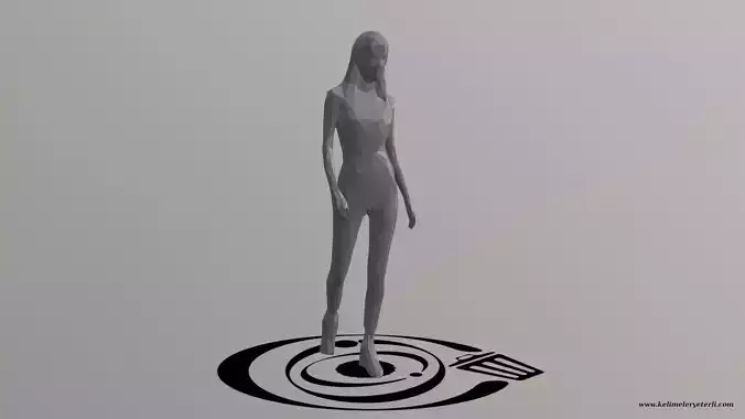 Human 053 LP R Low-poly 3D model