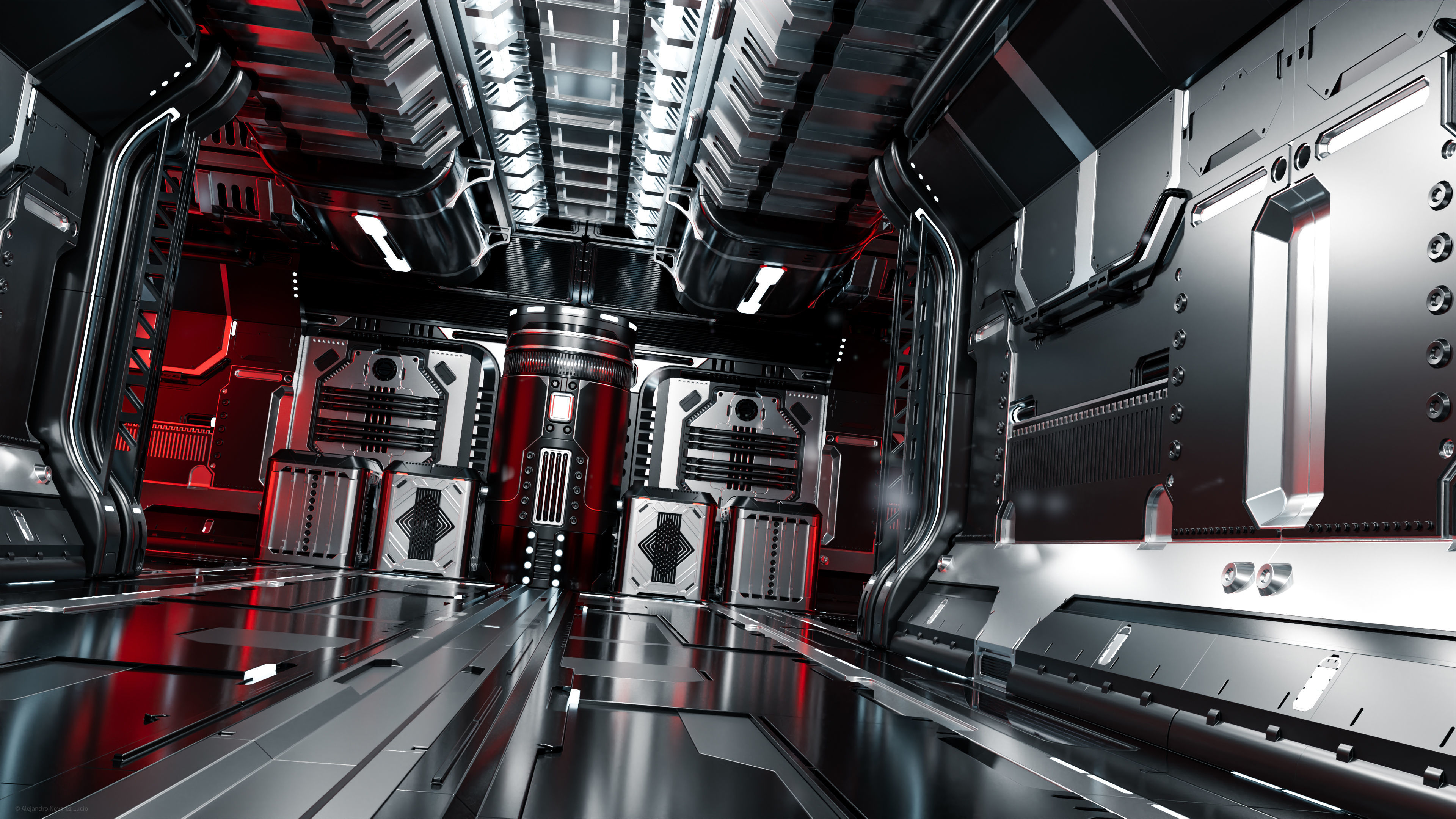 25 Sci-Fi 3D models - Interior Asset Pack Low-poly 3D model_9