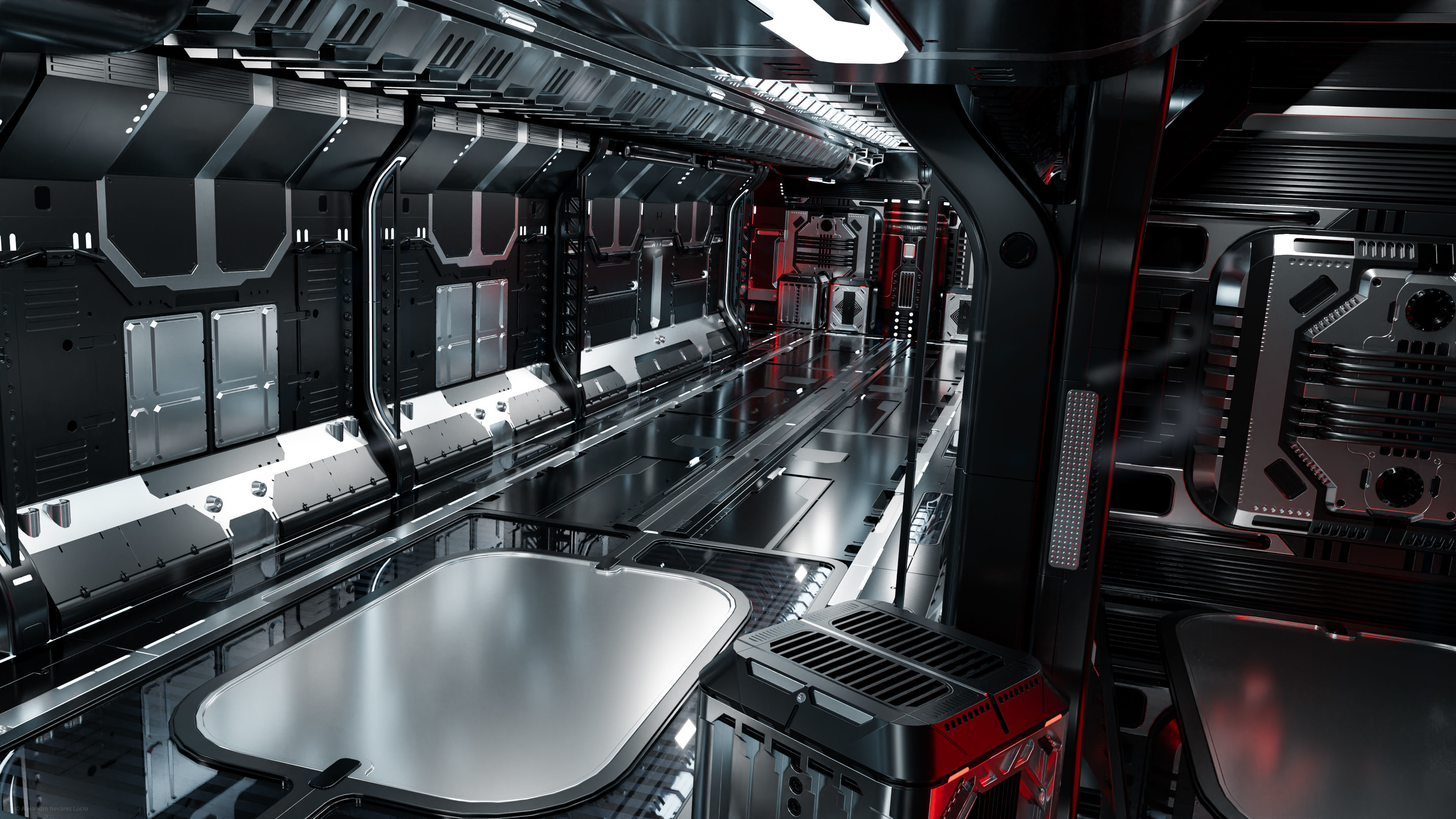 25 Sci-Fi 3D models - Interior Asset Pack Low-poly 3D model_11
