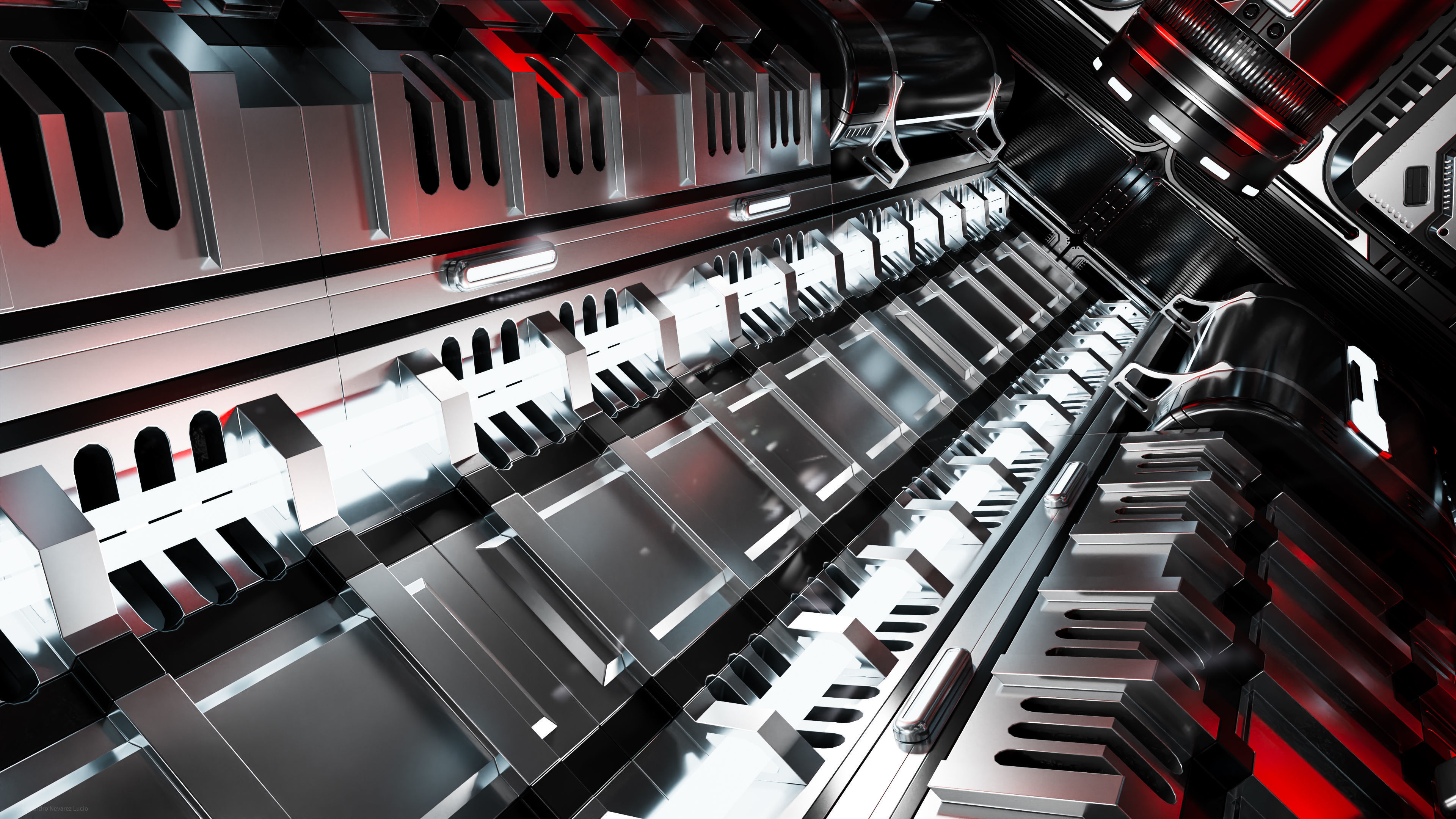 25 Sci-Fi 3D models - Interior Asset Pack Low-poly 3D model_12