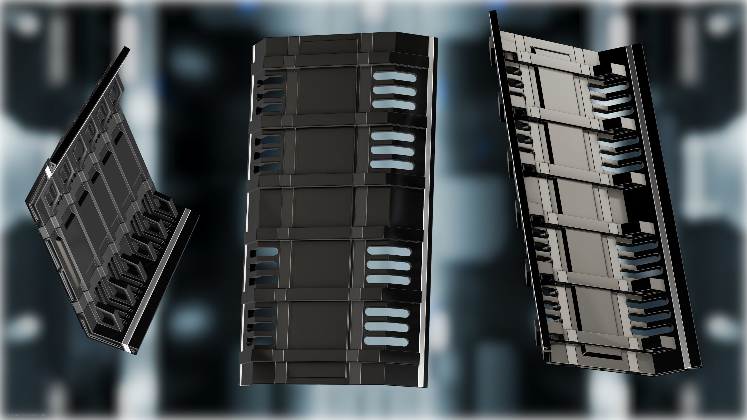 25 Sci-Fi 3D models - Interior Asset Pack Low-poly 3D model_23