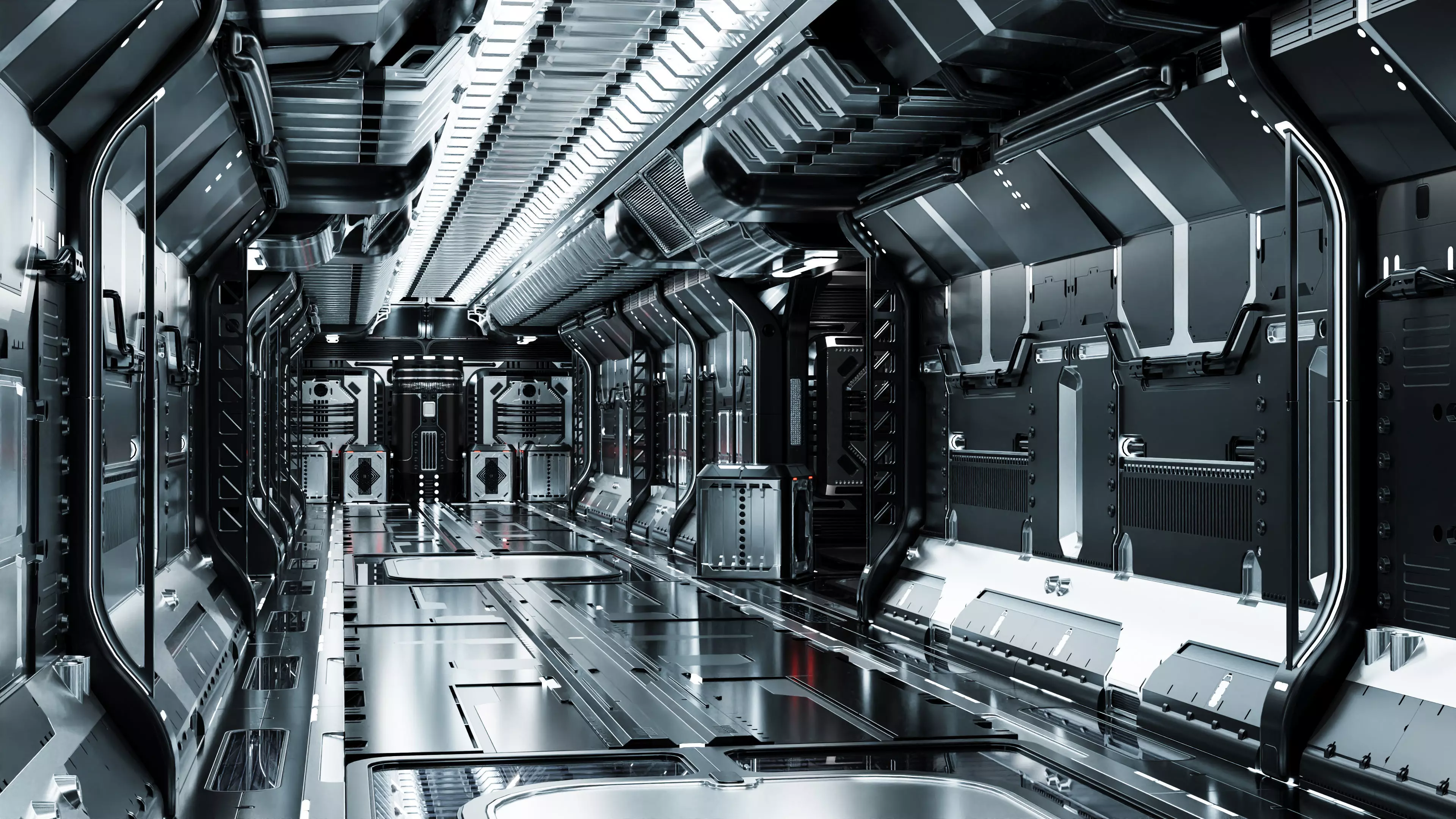 25 Sci-Fi 3D models - Interior Asset Pack Low-poly 3D model_0