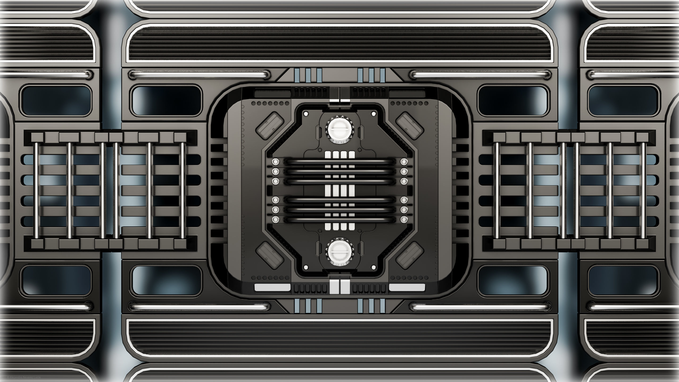 25 Sci-Fi 3D models - Interior Asset Pack Low-poly 3D model_16