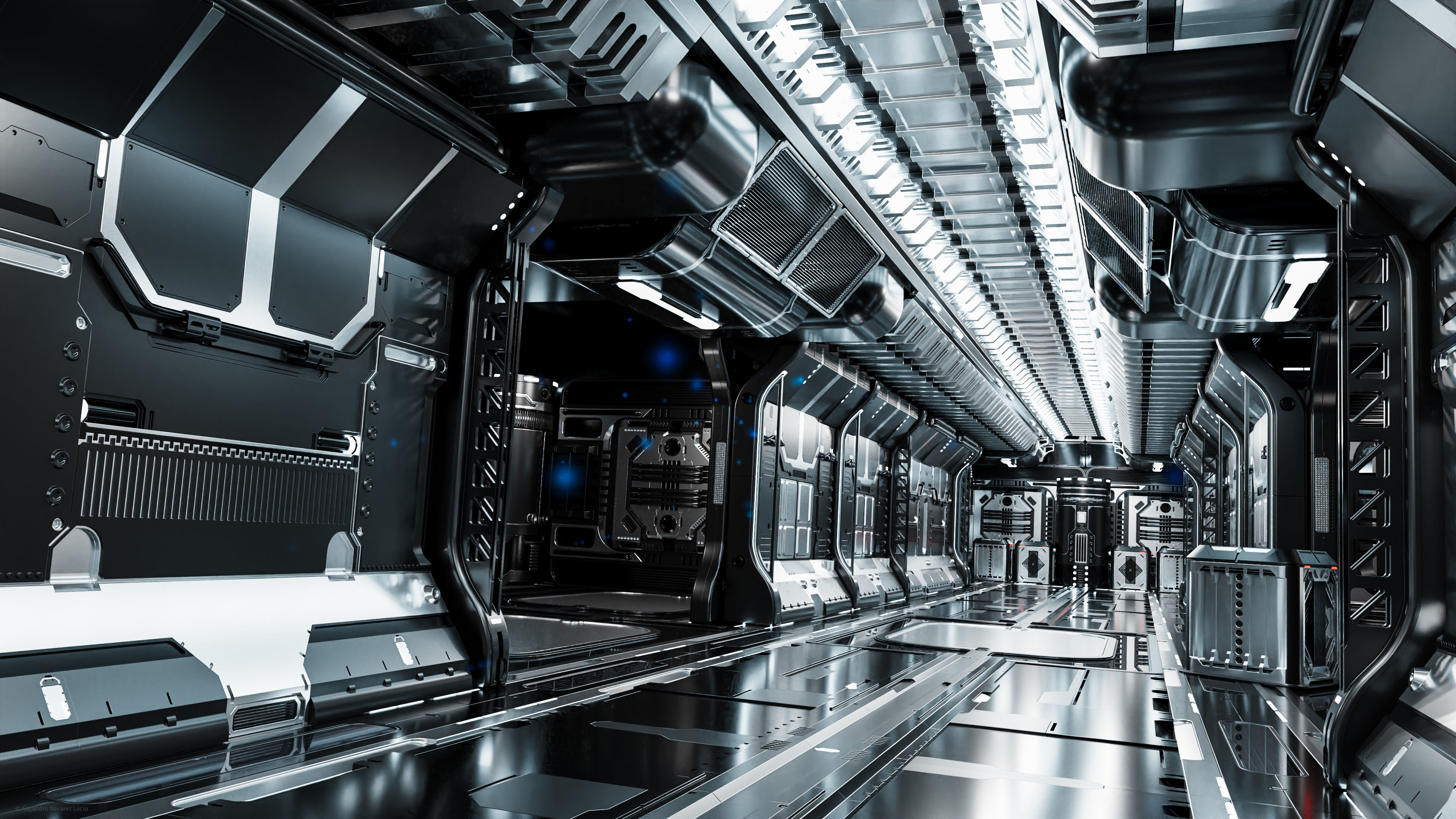 25 Sci-Fi 3D models - Interior Asset Pack Low-poly 3D model_7