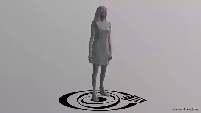 Human 054 LP R Low-poly 3D model