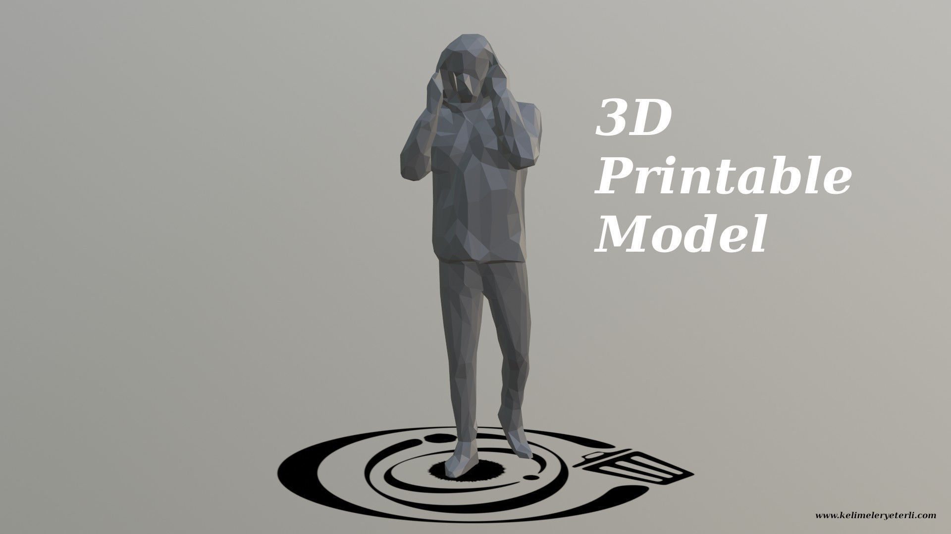 Human 055 LP R Low-poly 3D model_4