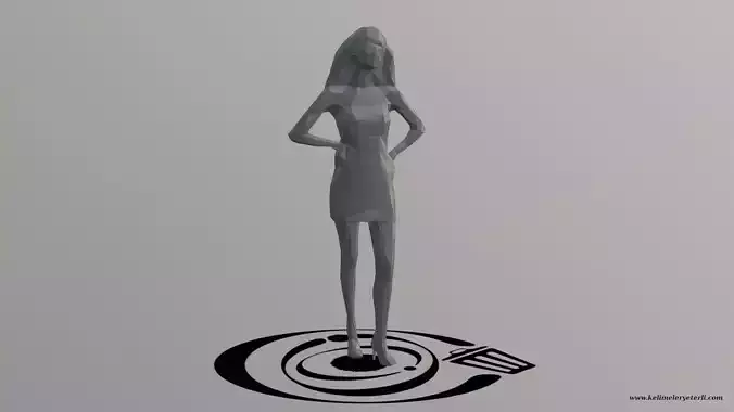 Human 056 LP R Low-poly 3D model