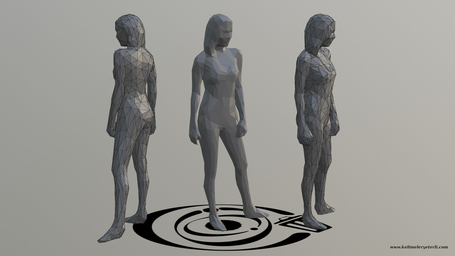 Human 059 LP R Low-poly 3D model_1