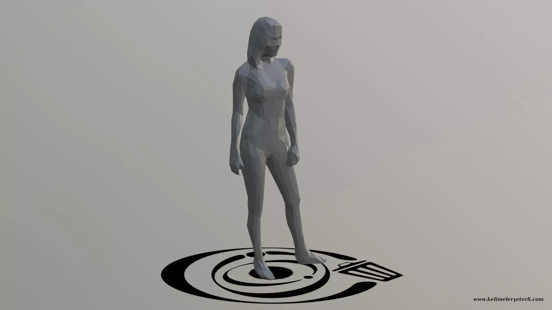 Human 059 LP R Low-poly 3D model_0