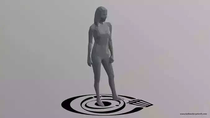 Human 059 LP R Low-poly 3D model