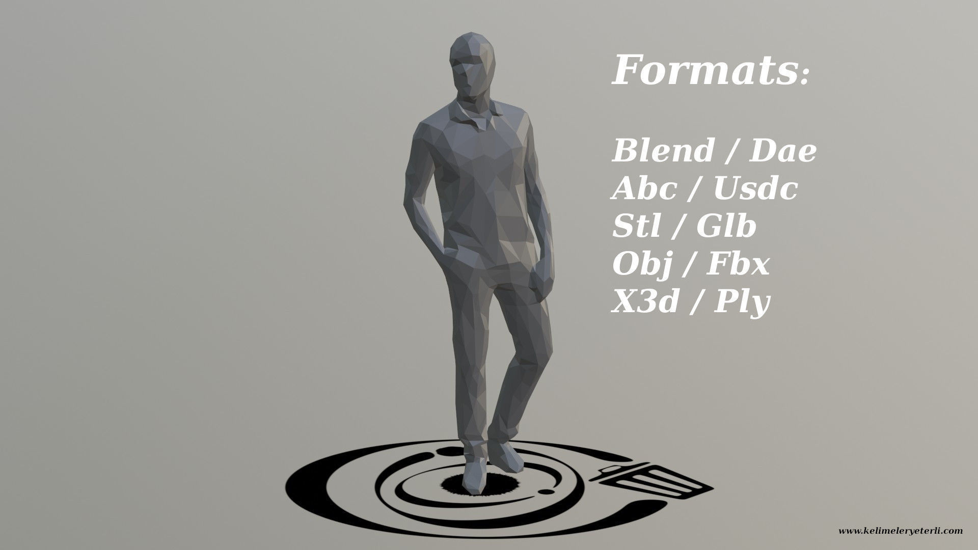 Human 060 LP R Low-poly 3D model_2