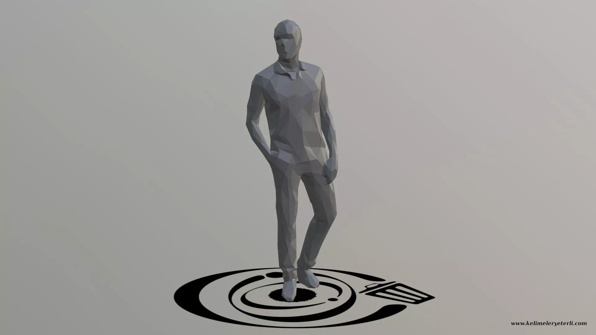 Human 060 LP R Low-poly 3D model_0
