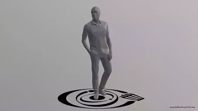 Human 060 LP R Low-poly 3D model
