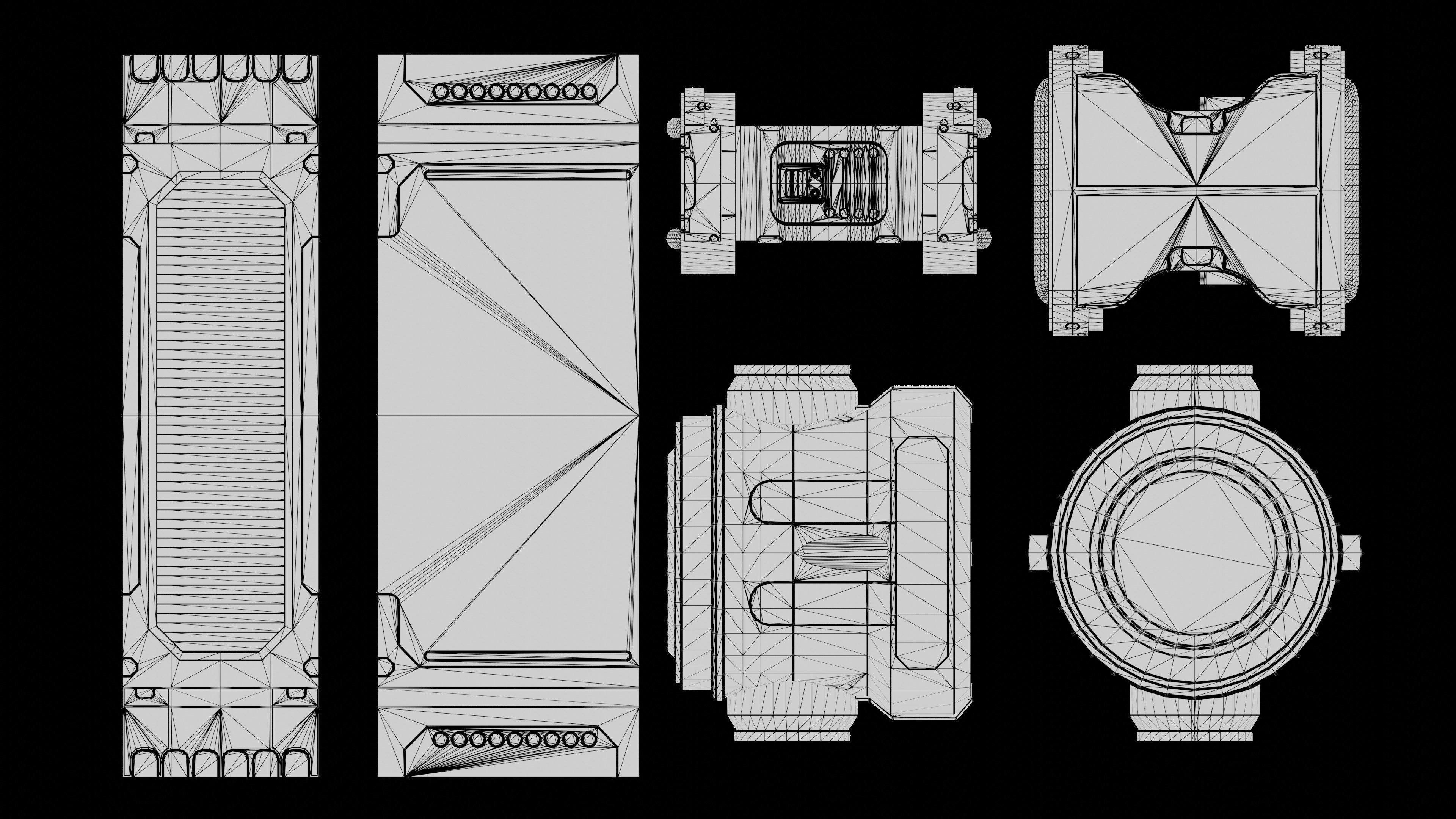 24 Sci-Fi 3D models - Interior Asset Pack 3D model_27