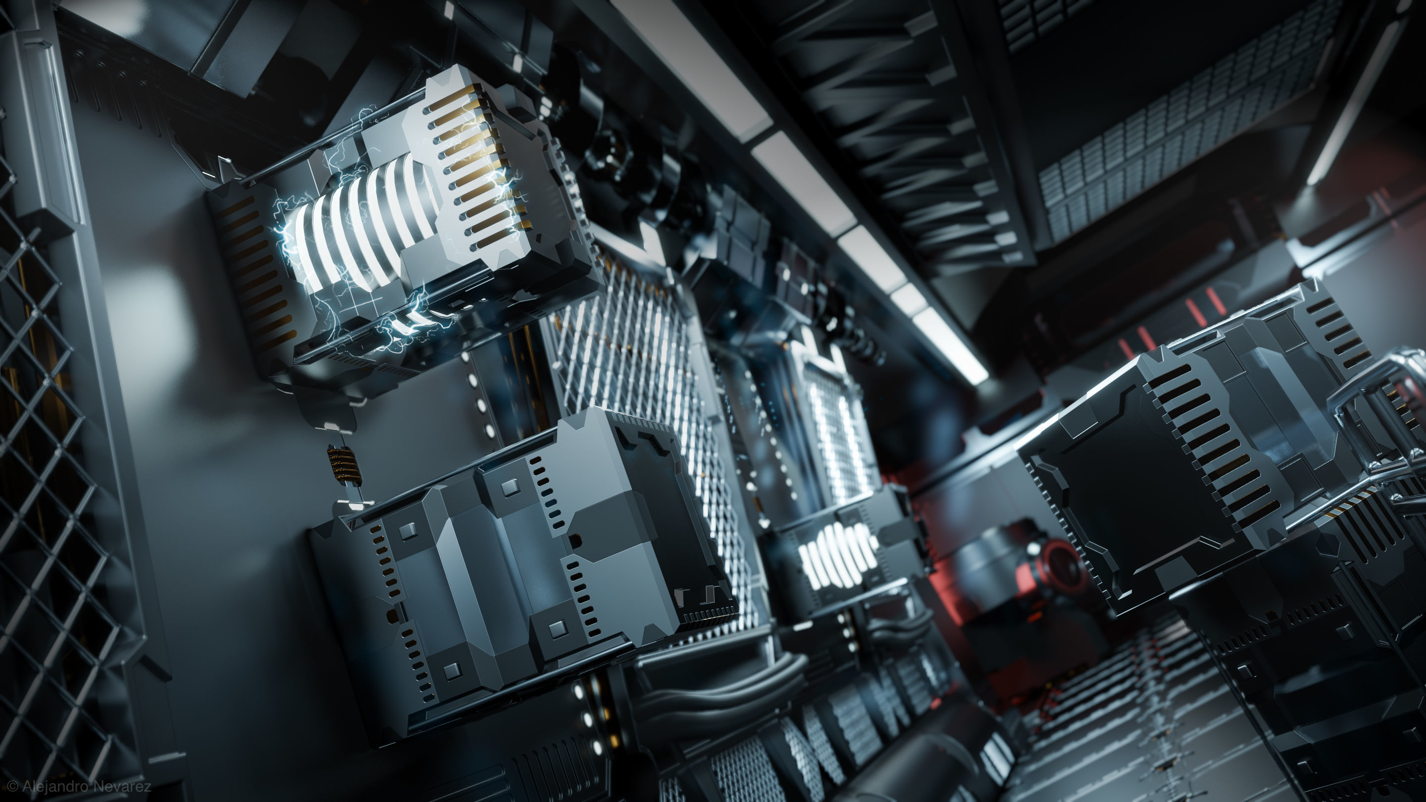 24 Sci-Fi 3D models - Interior Asset Pack 3D model_5