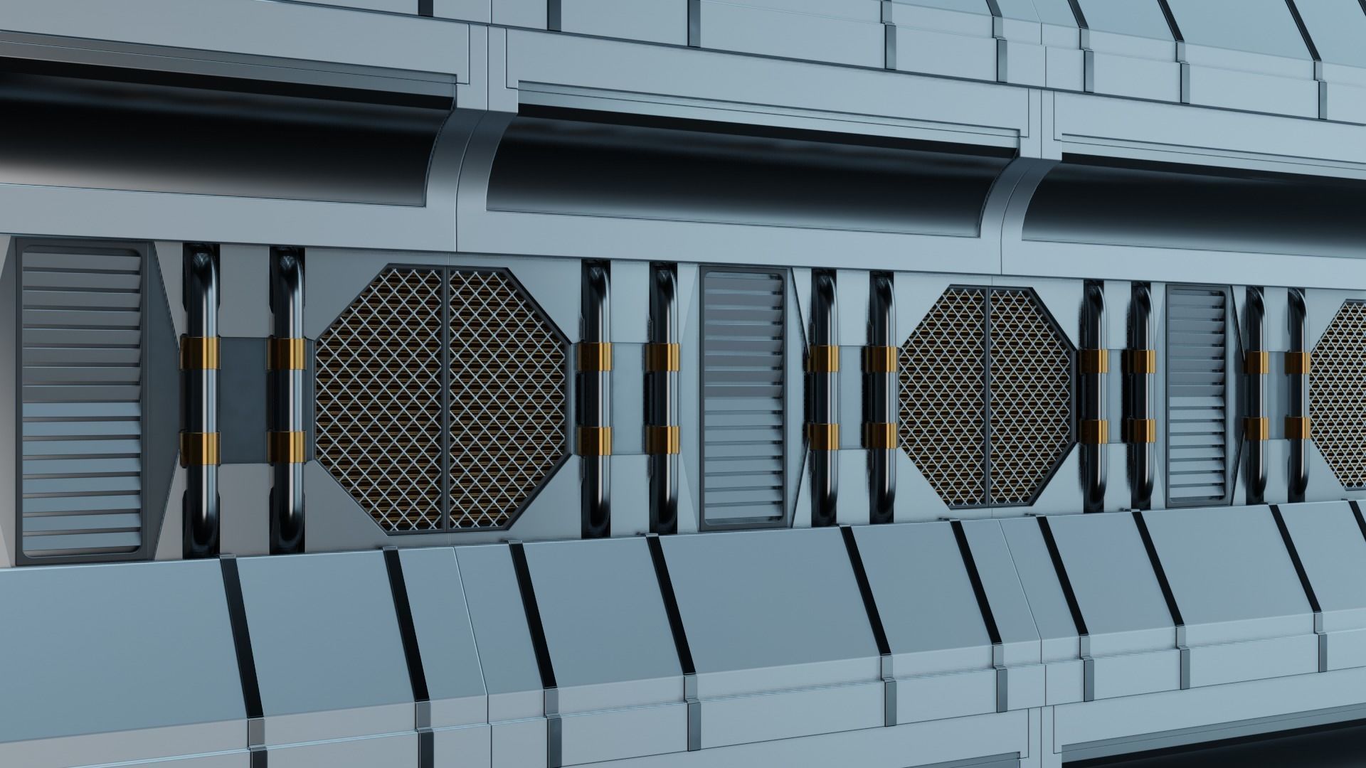 24 Sci-Fi 3D models - Interior Asset Pack 3D model_17