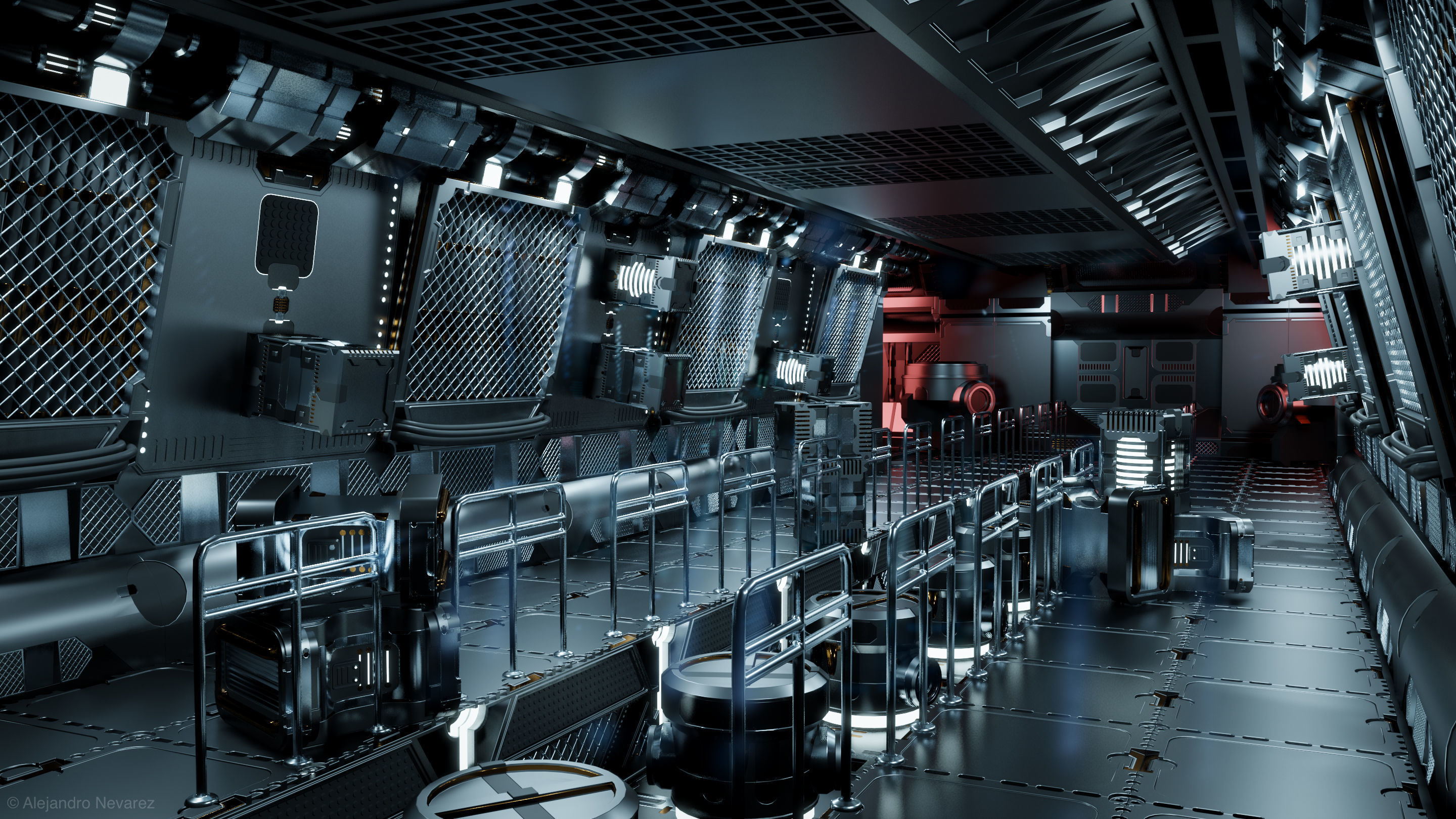 24 Sci-Fi 3D models - Interior Asset Pack 3D model_1
