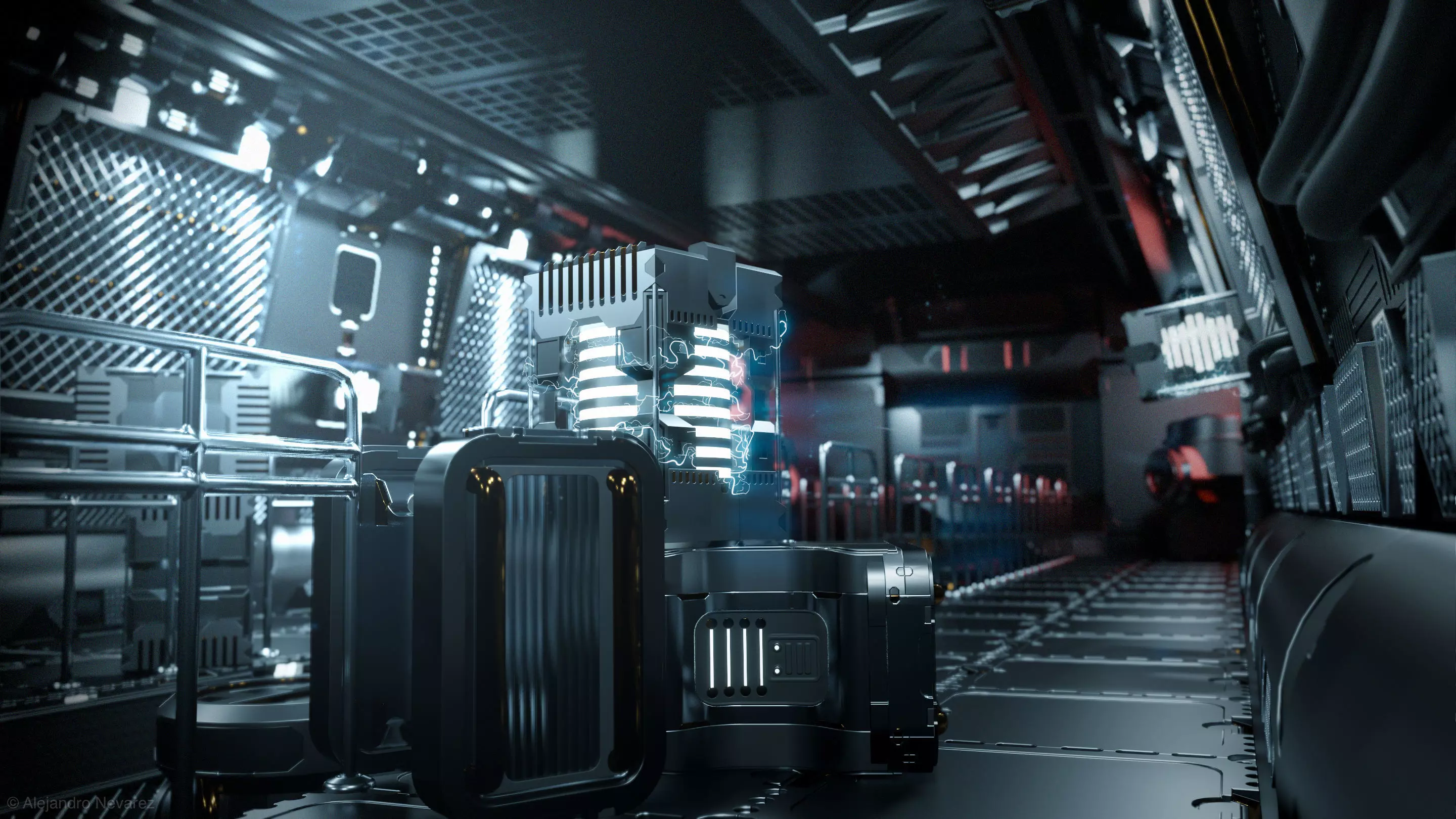 24 Sci-Fi 3D models - Interior Asset Pack 3D model_0