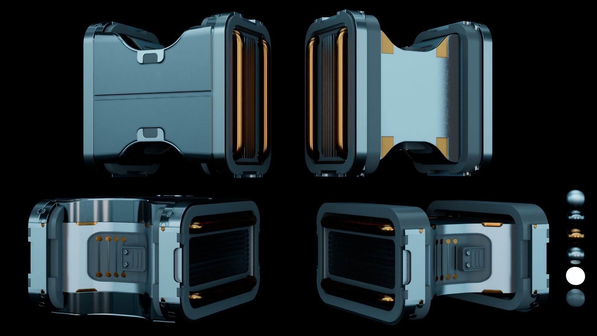 24 Sci-Fi 3D models - Interior Asset Pack 3D model_7