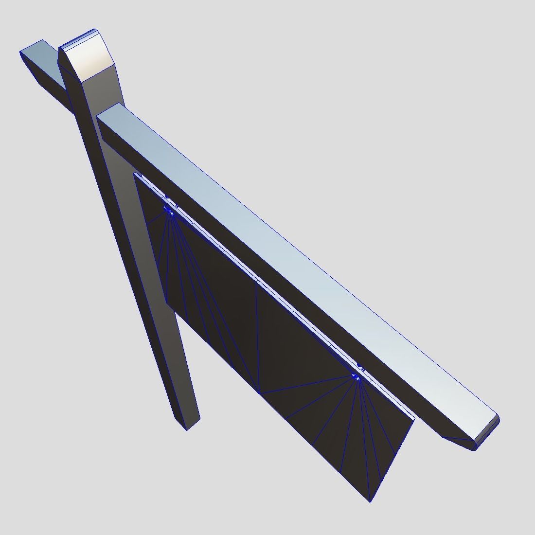 Sign 1 street Low-poly 3D model_7