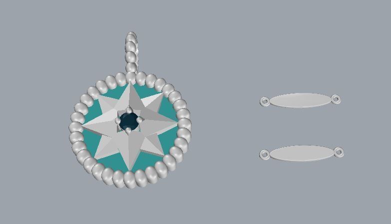 Dior Pendant 3D print model_11