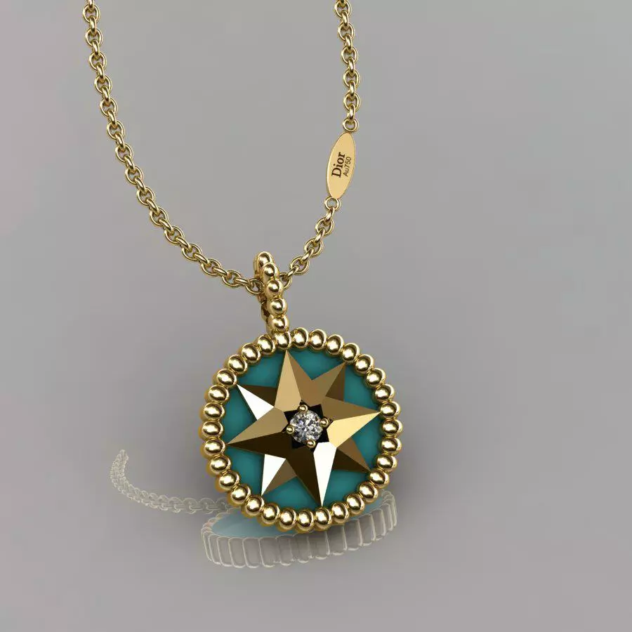 Dior Pendant 3D print model_0