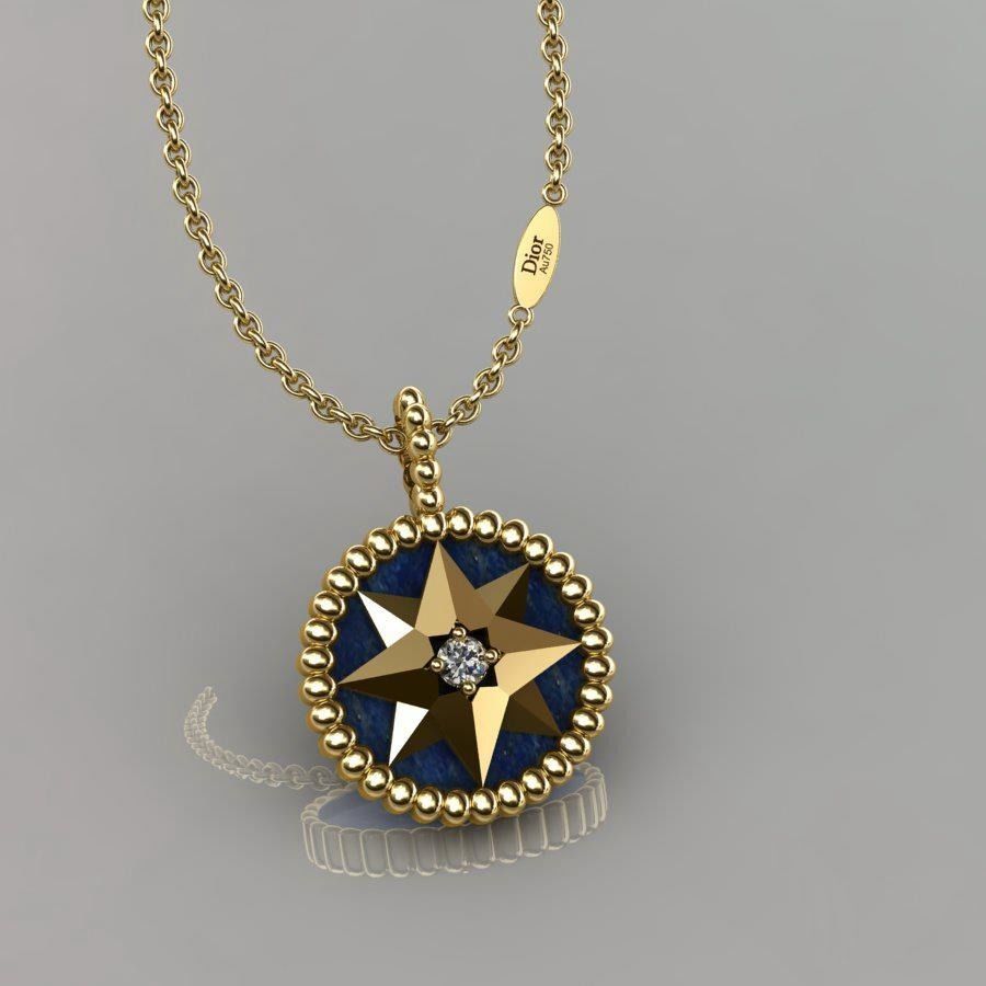 Dior Pendant 3D print model_1