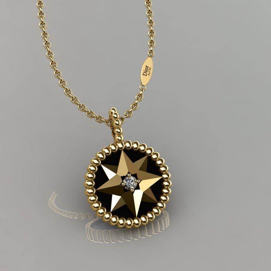 Dior Pendant 3D print model_3