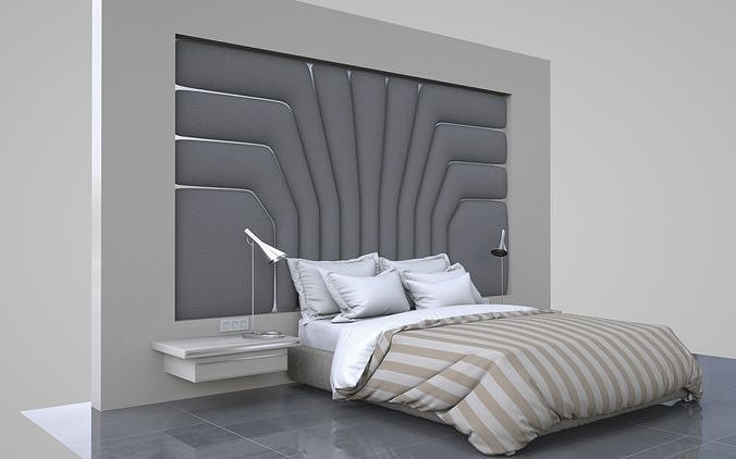badroom 3d model modern bedroom 3D model