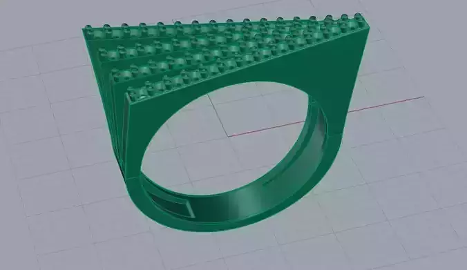 ring ring made from lego bricks