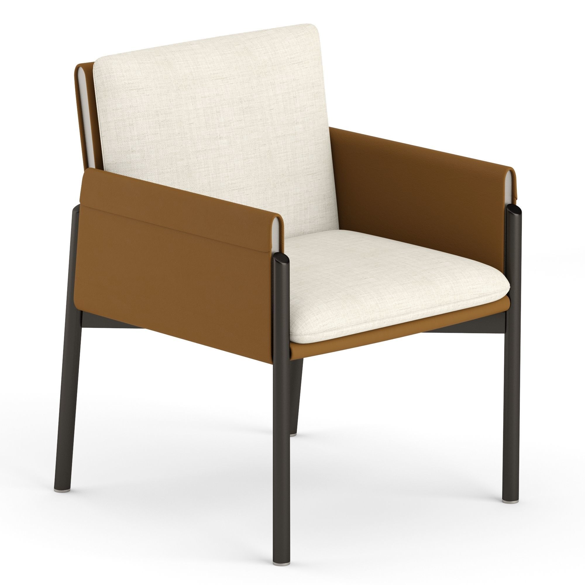 Turri Zenit chair and table 3D model_2