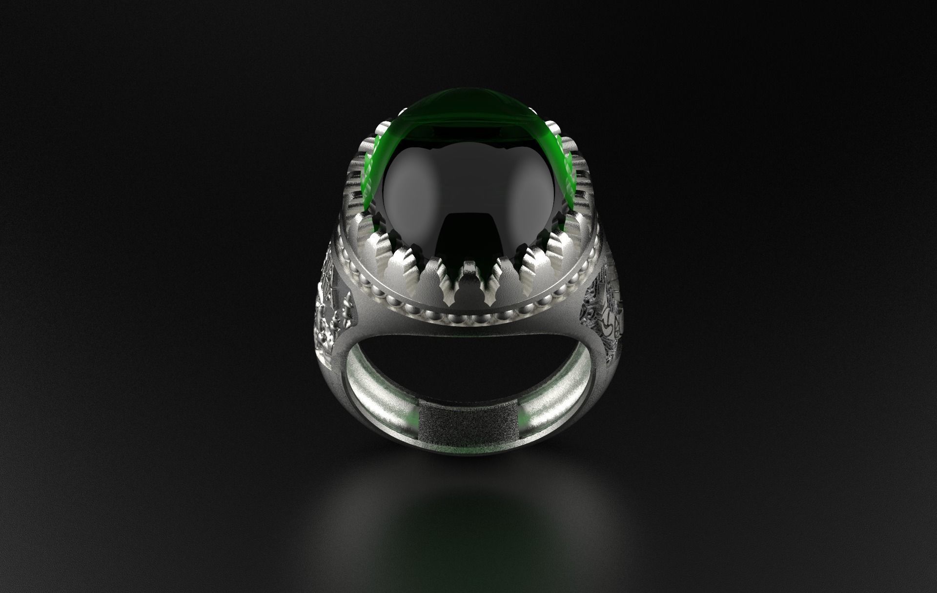 Hagia Sophia Men Ring - Authentic Rings - Muslim Ring  3D model_2