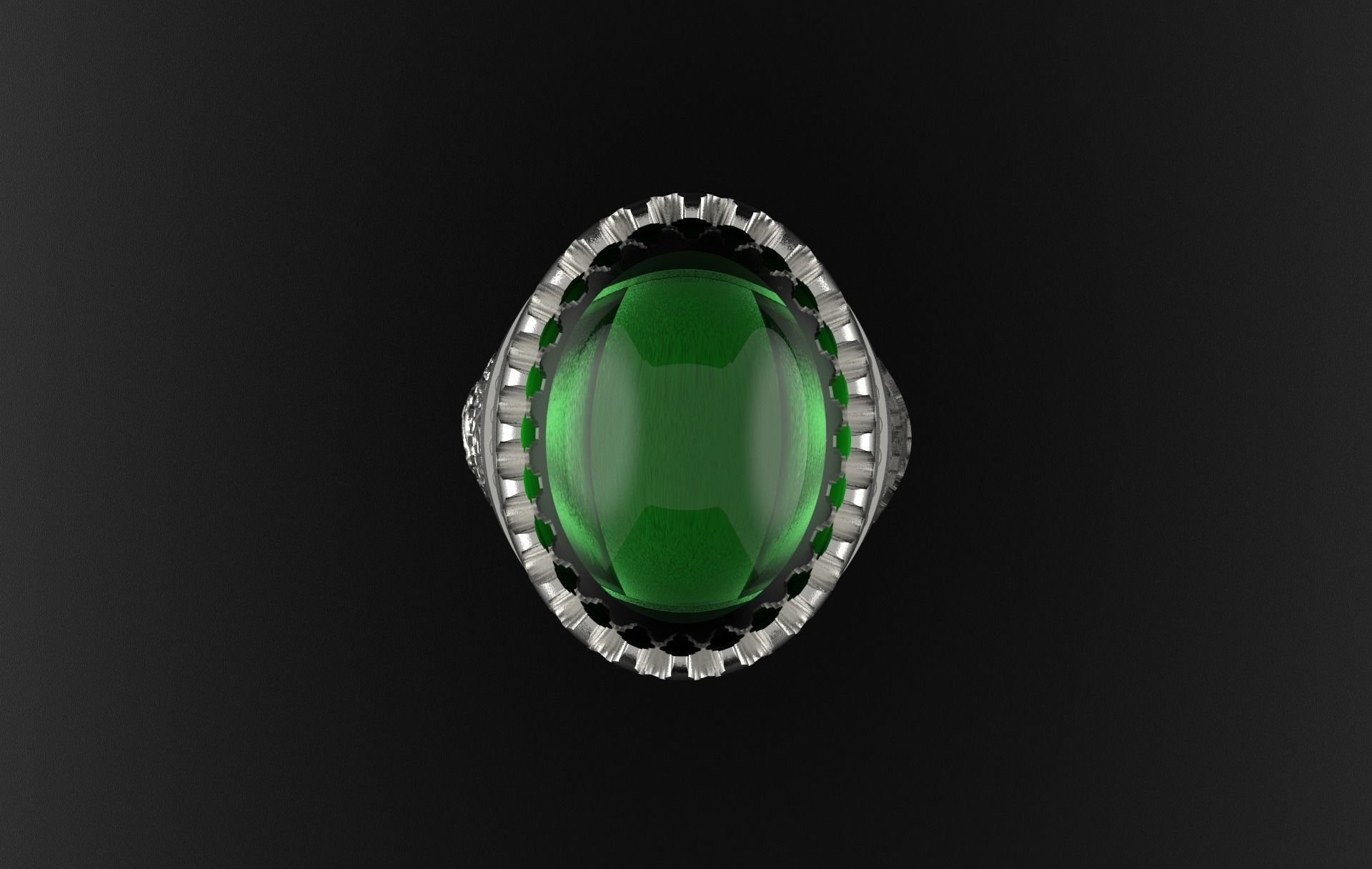 Hagia Sophia Men Ring - Authentic Rings - Muslim Ring  3D model_3