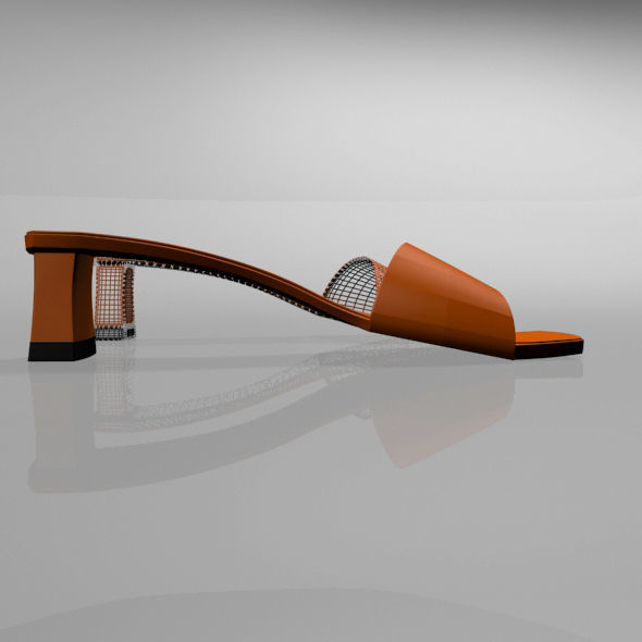 Square-Toe Block-Heel Sandals 01 3D model_17