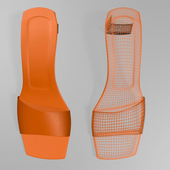 Square-Toe Block-Heel Sandals 01 3D model_23