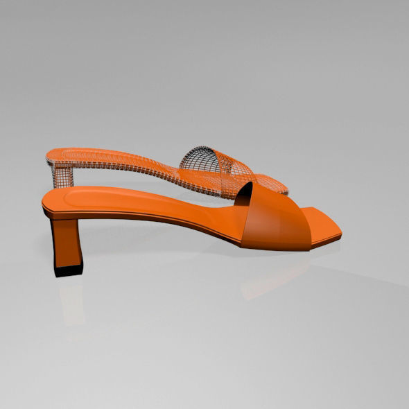 Square-Toe Block-Heel Sandals 01 3D model_5