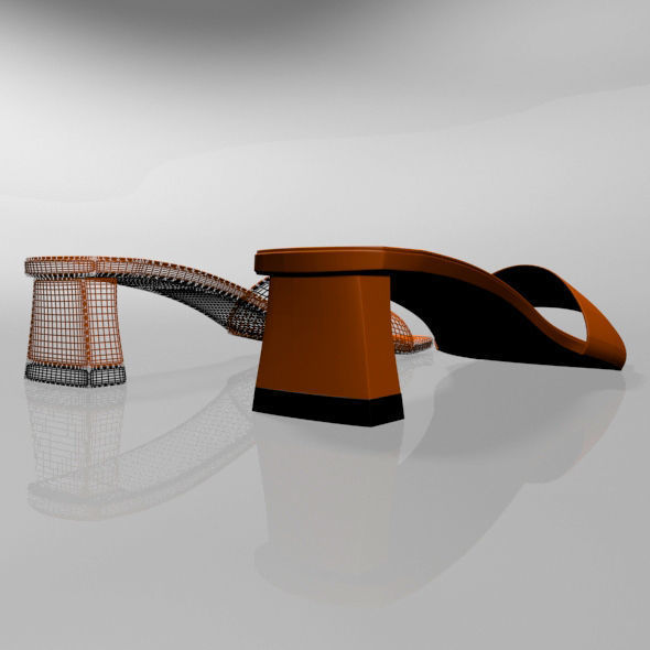 Square-Toe Block-Heel Sandals 01 3D model_15