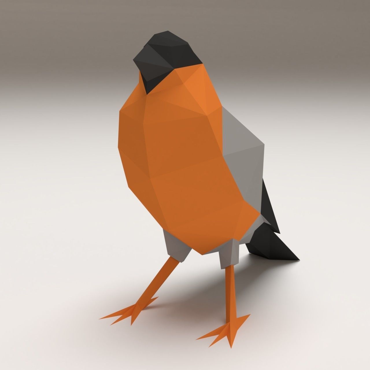 Bird - Bullfinch Free 3D print model_2