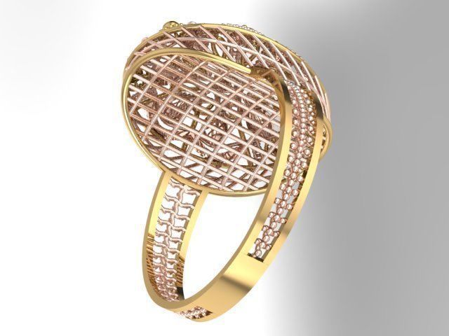 Ring With Full Worked 22 3D print model_4