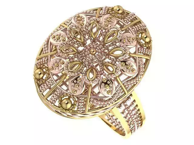 Ring With Full Worked 22