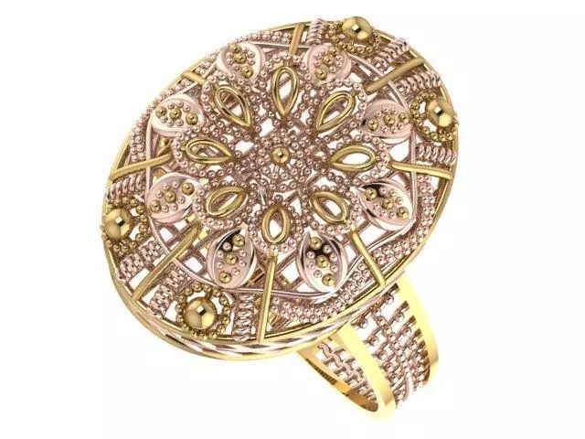 Ring With Full Worked 22 3D print model_0