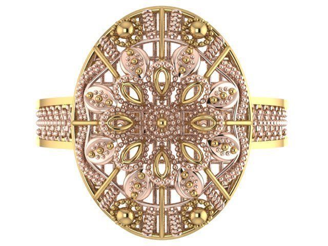 Ring With Full Worked 22 3D print model_1