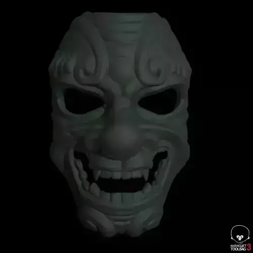japanese stylized mask 3d printable  3D print model