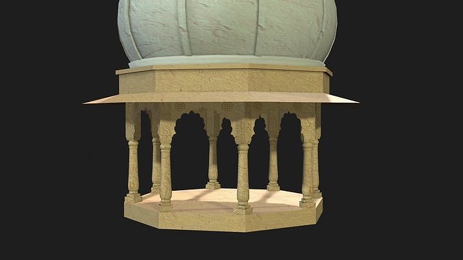 Chhatri dome 3D model