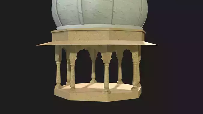 Chhatri dome 3D model