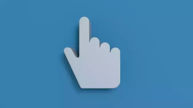 Pointer pointing hand