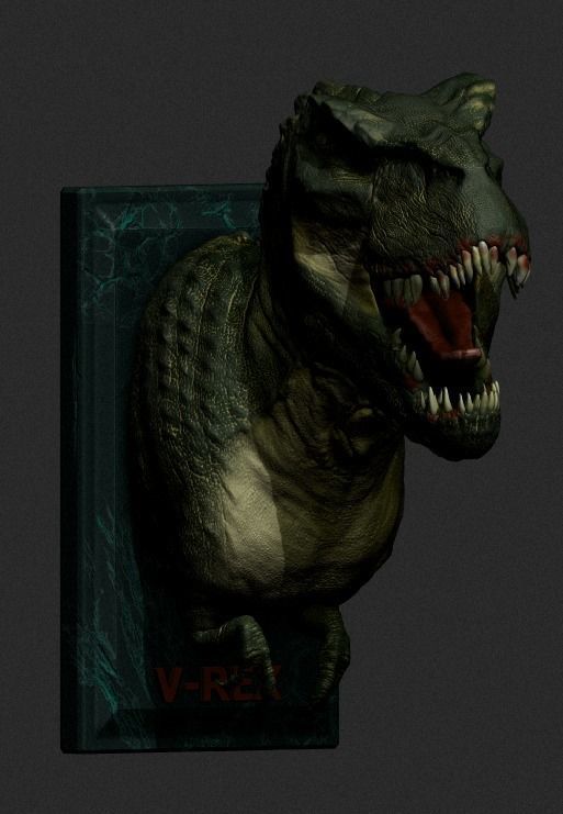  Tyrannosaurus Vastatossaur -REX - wall 3D print model_1