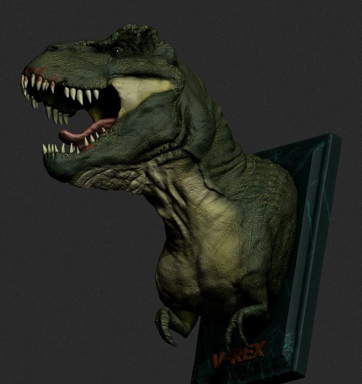  Tyrannosaurus Vastatossaur -REX - wall 3D print model_3